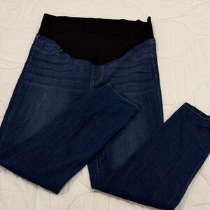 Liverpool Women's Dark Blue Maternity Jeggings